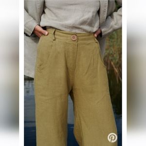 Linenfox Frankie Trousers Olive